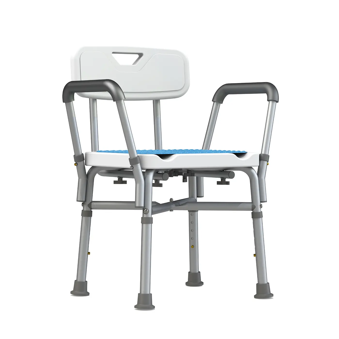 Shower Chair with Strengthened Handrail and Backrest