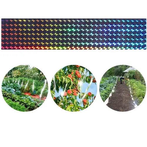 Double Sided Outdoor Reflective Laser Scare Bird Flash Tape Bird Shock Scare Tape — KDBR003 view 3