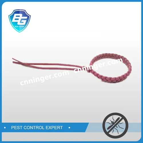 Leather woven mosquito repellent bracelet — NRMP004
