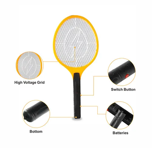 Electric Mosquito Fly Swatter with Battery for Bug Zapper Pest Control — KDMS003B view 4
