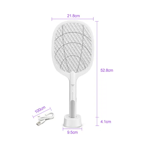 Rechargeable 2 in 1 Functional Electric Fly Mosquito Swatter and Mosquito Killer Lamp with UV Light — KDMS015 view 2