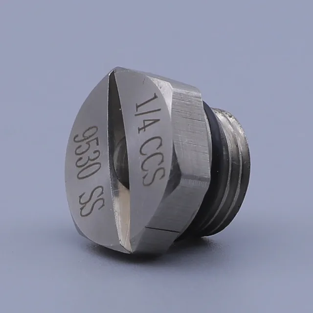 Stainless steel pipe fitting with black O-ring seal and engraved markings