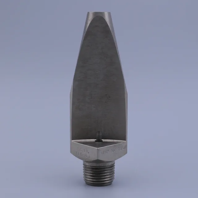 Stainless steel industrial flat fan spray nozzle with threaded connection