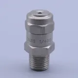 Stainless steel spray nozzle with hex body and male threaded base
