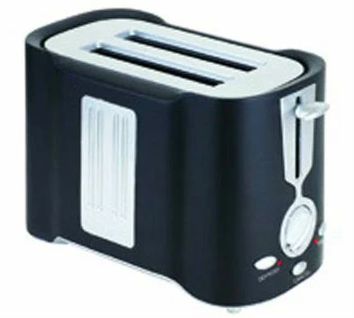 BT111 bread toaster in dark navy with a light side panel