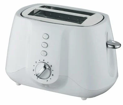 BT117 bread toaster in white with a wide front dial
