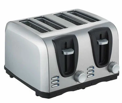 BT119 4 Slice bread toaster in brushed stainless four slot