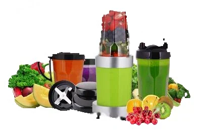 BL901 blender in silver and green personal blender set