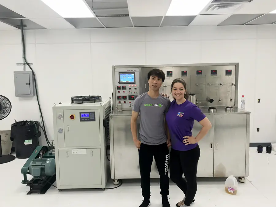 Supercritical CO2 extraction machine with chiller, installed and running. — Oklahoma City, United States