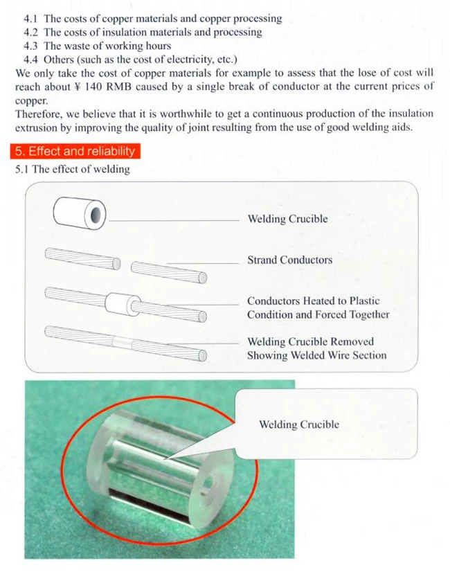 Quartz Glass Tube Welding Crucibles specification sheet