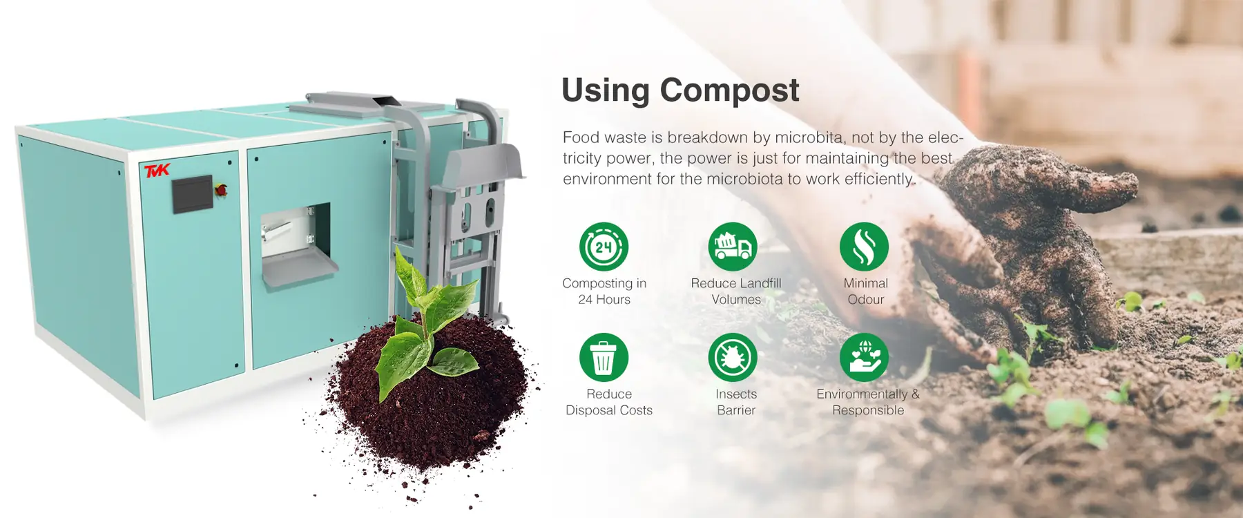 TMK-300 Food Waste Composting Machine in context