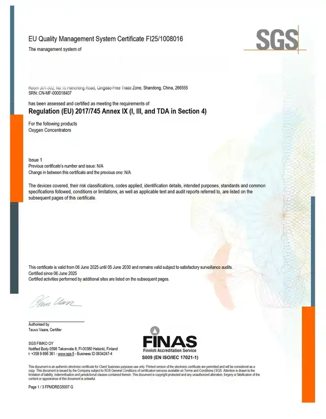 CONSIDER CE certificate