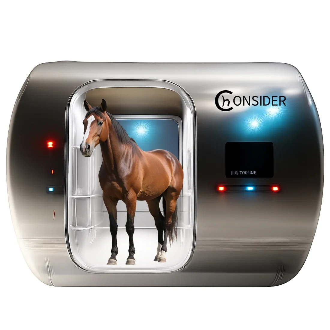 COPB15 stainless-steel veterinary hyperbaric chamber for large animals