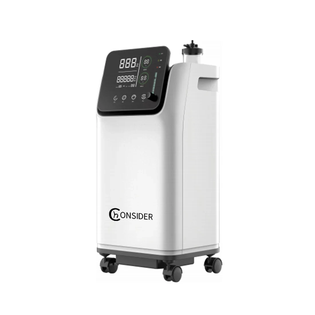 Side view of the all-in-one air compressor and oxygen concentrator for COSL20