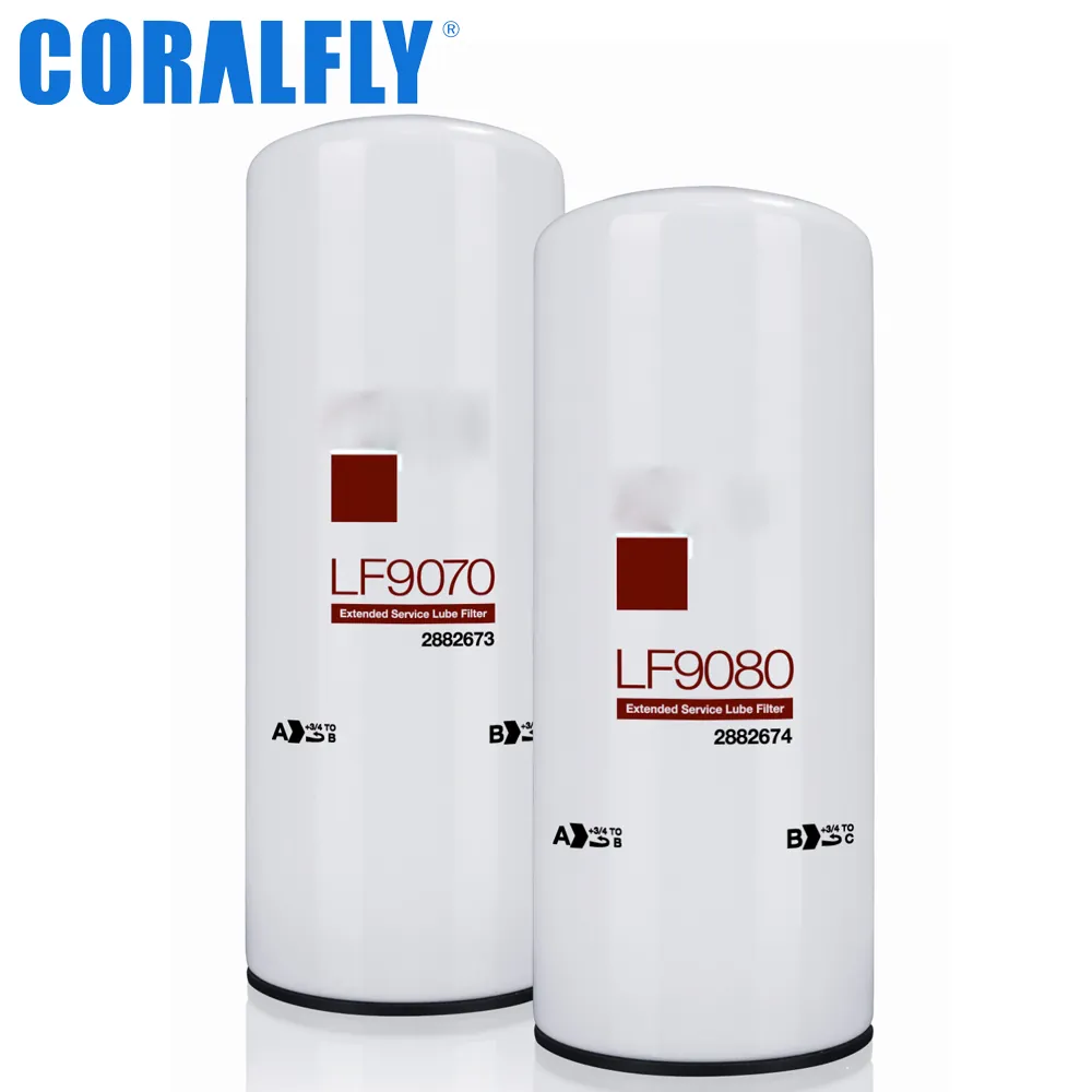 Excavator High Velocity Dual-Flow Lube Spin-on oil filter LF9080 LF9070 LF9050