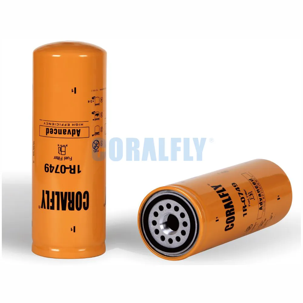 Coralfly diesel engine fuel filter 1R-0749 for truck