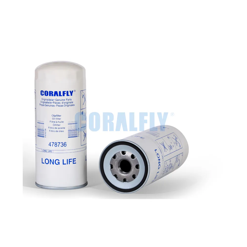 CORALFLY OEM Auto Spare Parts Lube Spin-on Filter 478736 for Truck
