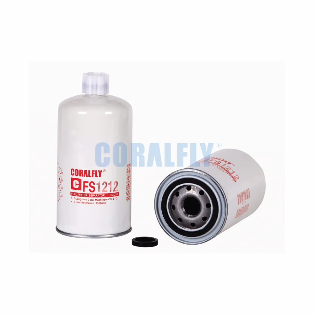 CORALFLY Diesel engine parts fuel water separator fuel filter FS1212
