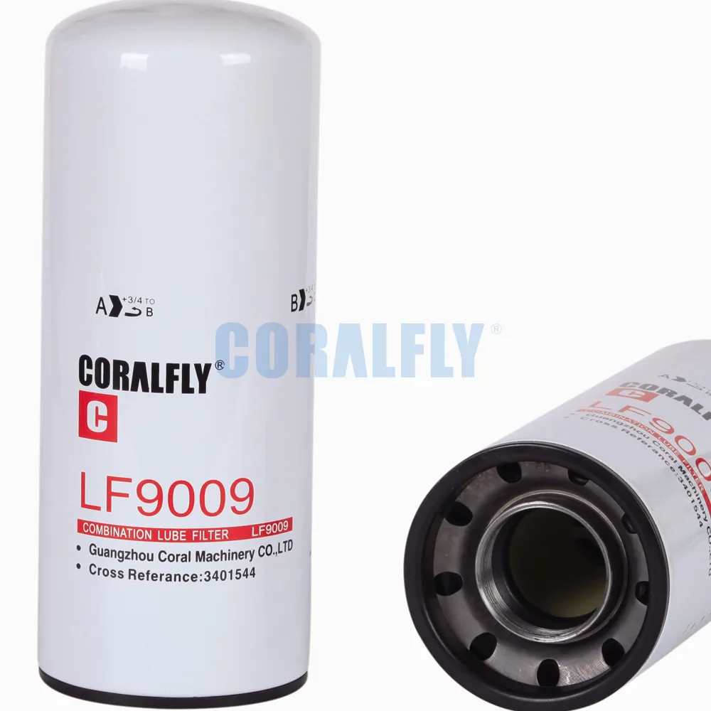 CORALFLY original Diesel engine fuel lube oil filter 3889311 lf777 ff5052 lf9009