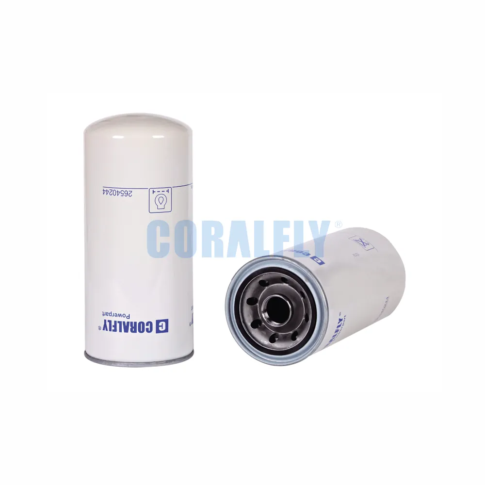 Coralfly Industrial Full-Flow Lube Spin-on Oil Filter 26540244 for Heavy-duty Engine