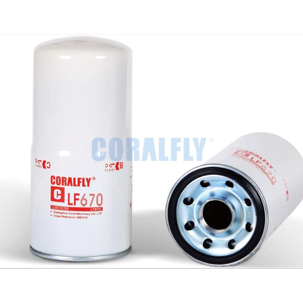 CORALFLY Manufacture Truck Engine Oil filter 3313279 LF670 LF777 OEM/ODM