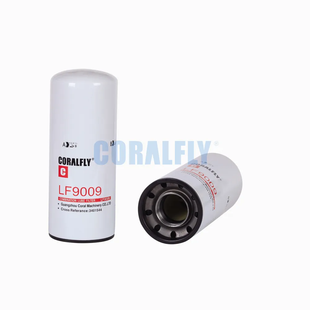 Coralfly Filter Manufacture Truck Engine Lube Spin-On Oil Filter LF9009