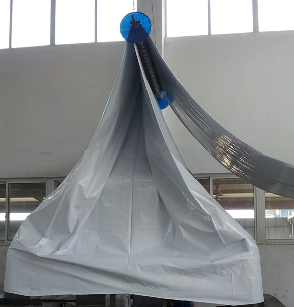 Silage bag tube mounted for filling