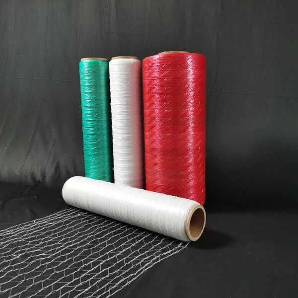 Coloured elastic pallet net wrap rolls