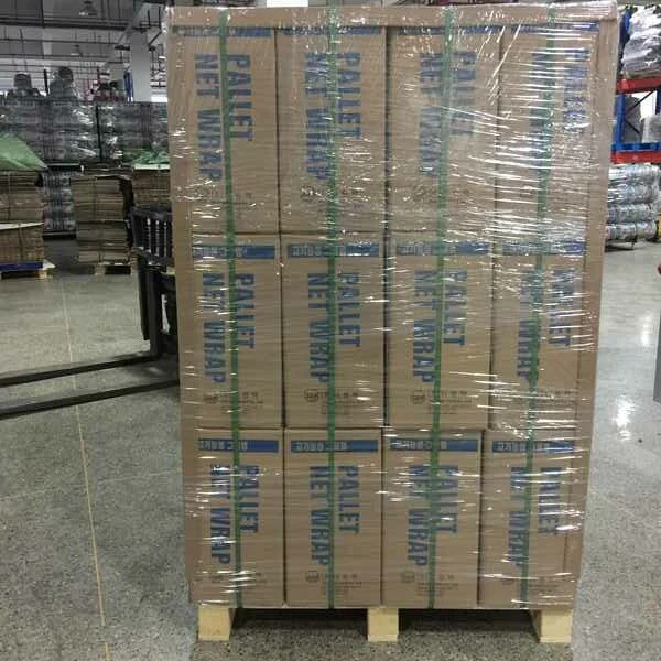 Pallet net wrap rolls palletised for export