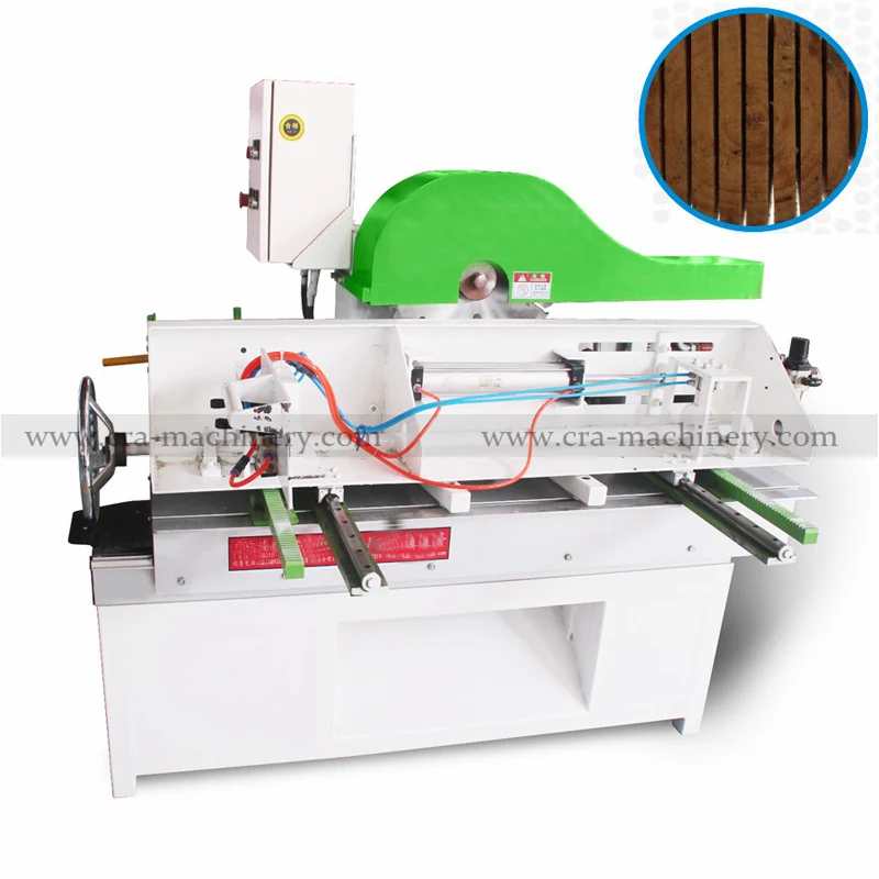 300 Round Wood Working Table Saw Blade Cutting Machine with adjustable guide rails and saw pin