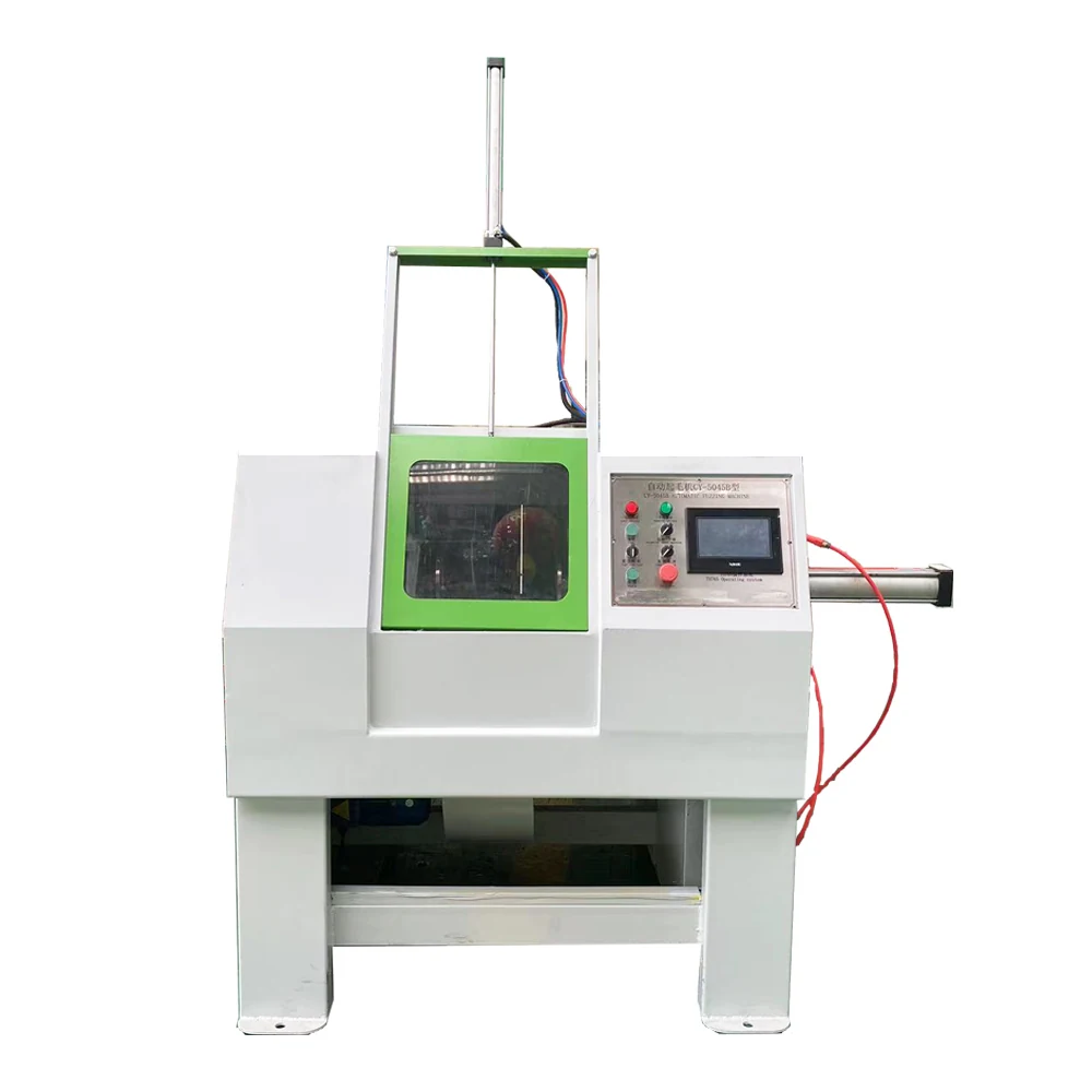 Jewelry buffs edge fuzzing napping machine with rotating heads and dust collector