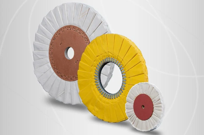 Cotton pleated buffs production line with CRA-500, fold and stitch machine, and glue press