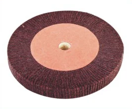 Crossover flap buffing wheel used for metal surface grinding and polishing