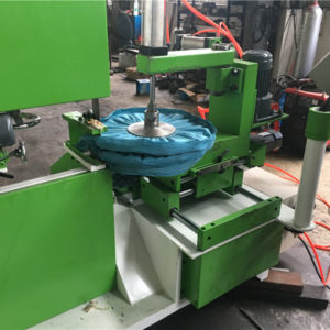 CRA-600 buffing polishing wheel pressing machine with hydraulic control panel and moulds