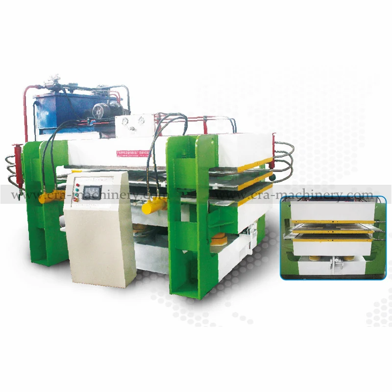 CYMJ-3 2 Wood Panel Heat Pressing Jointing Machine with four-side pressing system and control panel