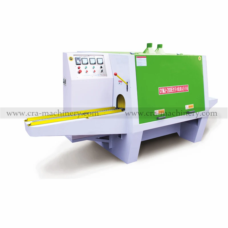 200E Multi Dip Wood Logs Saw Blade Cutting Machine with double chain feeding system