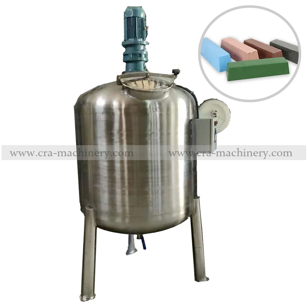 High Speed Polish Compound Mixer Tank with single-side flip cover and 2-inch bottom discharge