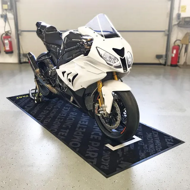 Motorcycle Display Floor Mats from Creease