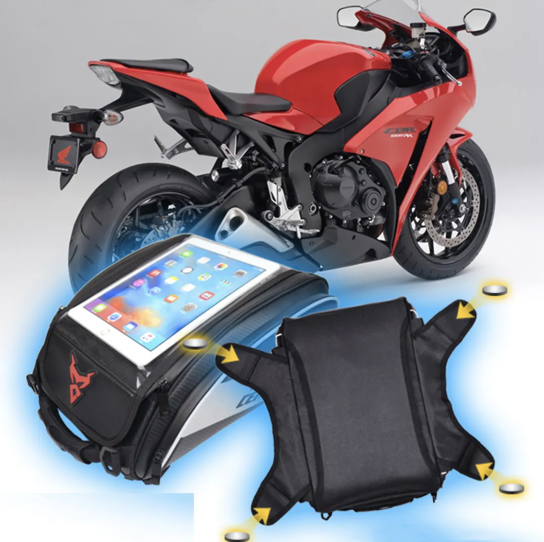 Motorcycle Tank & Tail & Backpack Bag - main product view