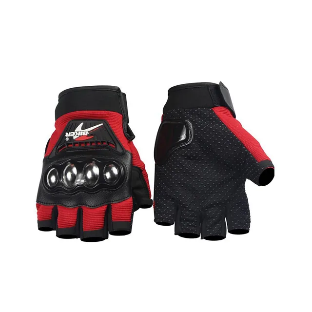 Motorcycle Half Finger Hand Gloves - Motorcycle Gloves