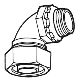Insulated 90° Liquid Tight Connector view