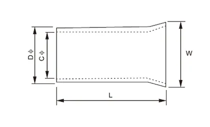 Noninsulated crimp terminals EN type view