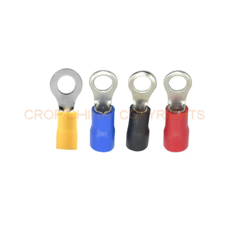 Tin plated insulated crimp ring terminal RV type