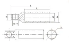 cable lug DTC-200-16 view