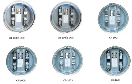Round Meter Base Socket 100A single phase view