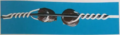 Plastic twin top tie view