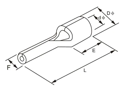 Electrical wire terminal PTN type view