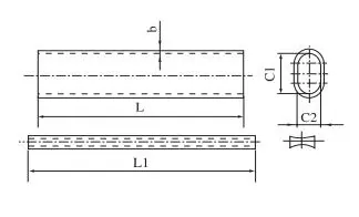 Compression splice joint (explosive overlap joint) for ACSR conductor JTB series view