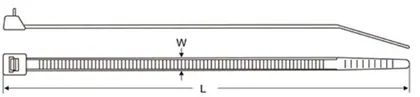 Quick releasable nylon cable tie view