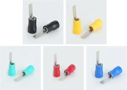 Insulated crimp blade terminals DBV type view